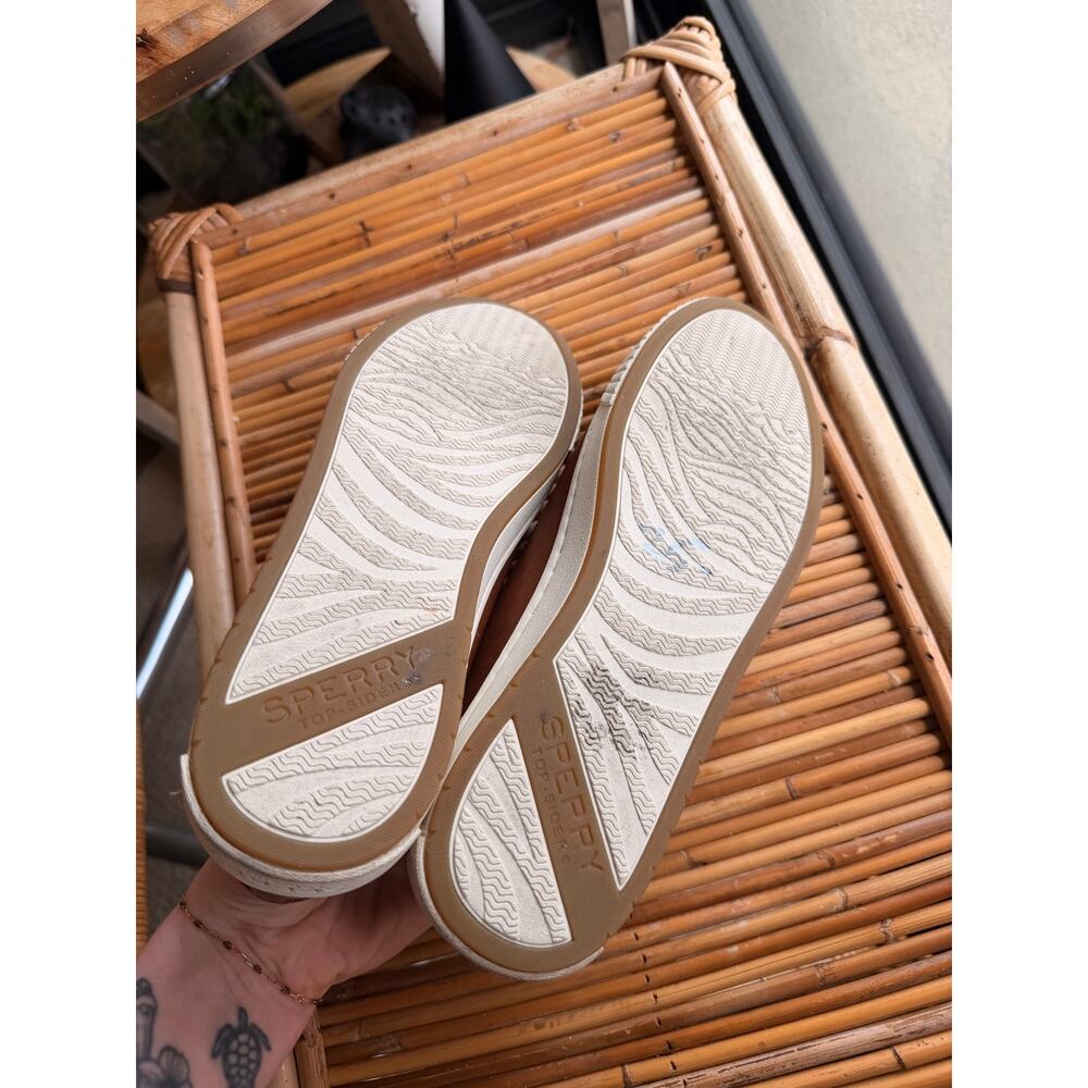 Sperry Plushwave Leather Sneakers Womens 7 - Picture 4 of 5